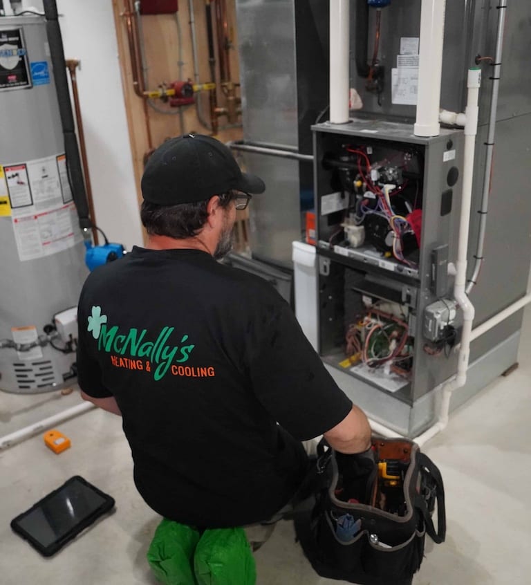 A McNally's technician at work